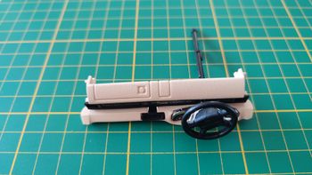 Tableau de bord pièce détachée miniature Bburago burago Porsche 911 Carrera 1993 noir 1/18 1/18e 1/1