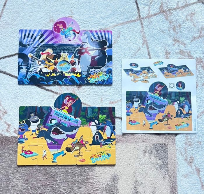 Deux puzzles Zig et Shark
