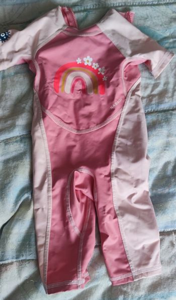 Combinaison anti uv bébé fille 12M