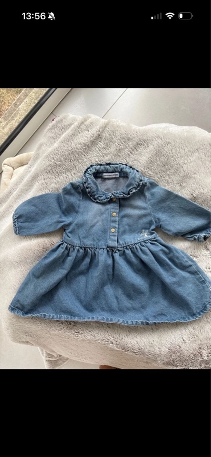 Robe en jean lulu castagnette 6 mois - photo numéro 2