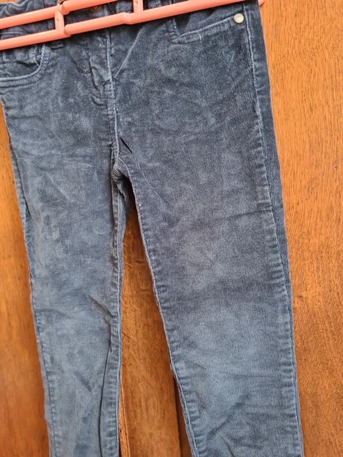 Pantalon velours côtelé 3- 4 ans tex - photo numéro 2