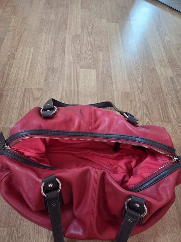 Grand sac besace en cuir - photo numéro 3
