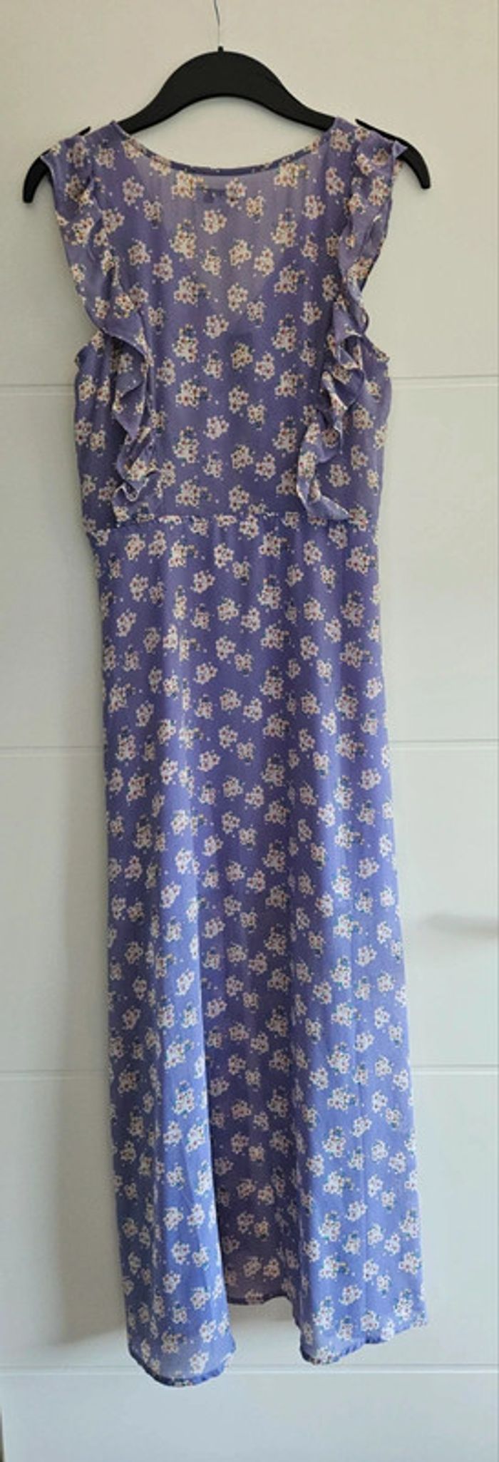 Robe longue lilas fleurie multicolore, taille 36, Brave Soul - photo numéro 2