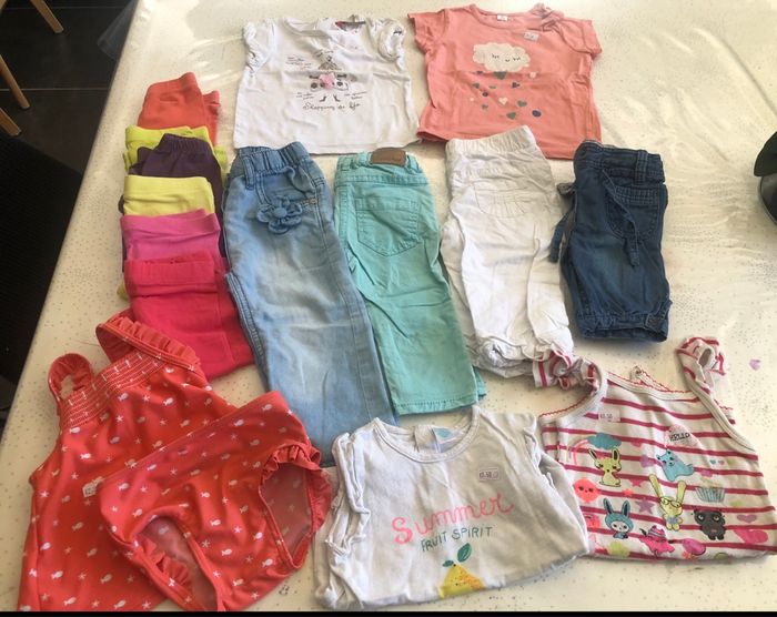 Lot fille été 12 mois