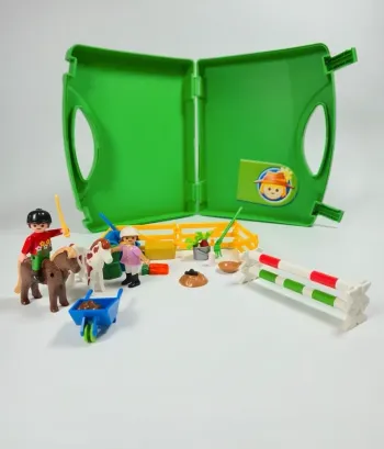 Playmobil Valisette vert Cavalier et Poney