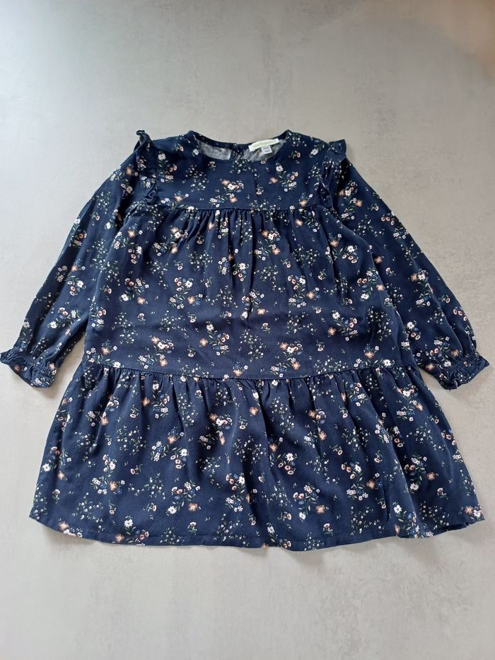 Robe manches longues à fleurs Verbaudet 3 ans