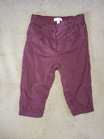 Pantalon fille 12 mois