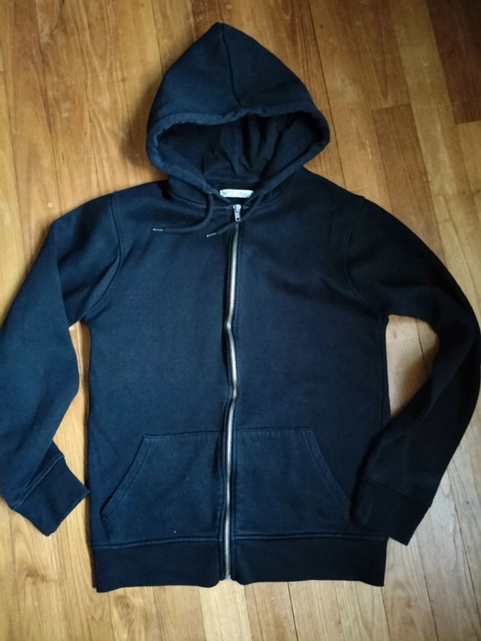 Sweat zippé à capuche ado taille S