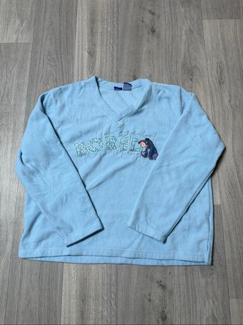 Pull Disney oversize Bourriquet femme bleu clair taille L