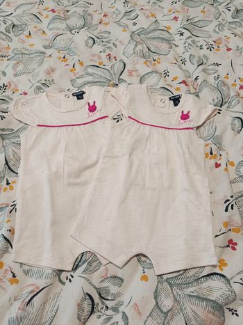 Lot de 2 salopette pour bébé fille