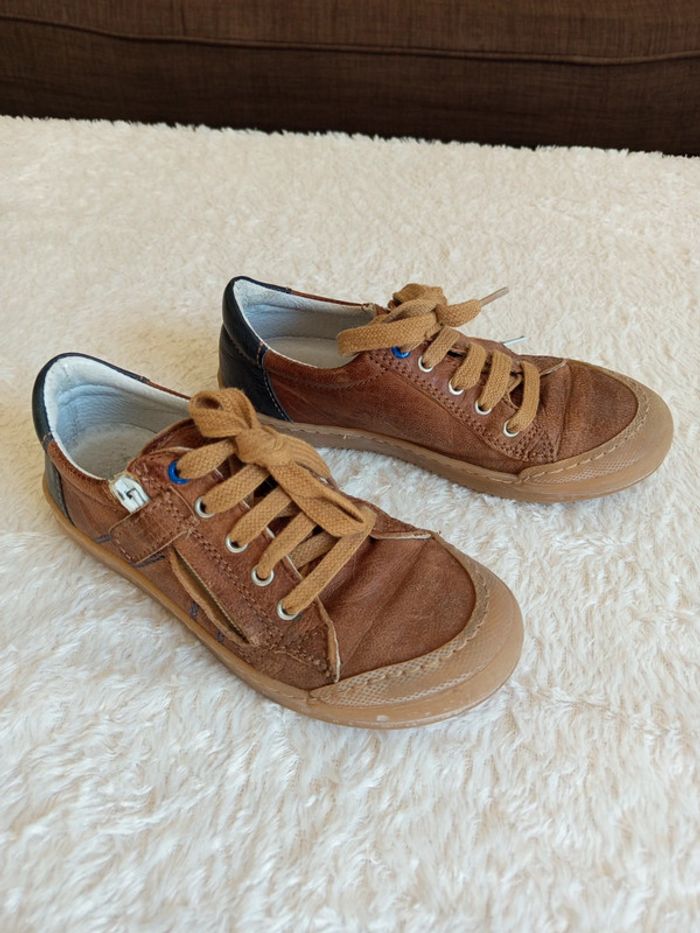 Chaussures à lacets et zip en cuir Bellamy en 31 - photo numéro 5