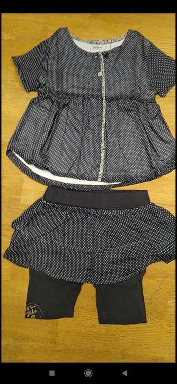 Blouse et legging court IKKS 12 mois