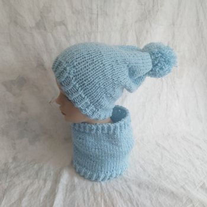 Ensemble bonnet col unisexe - photo numéro 4