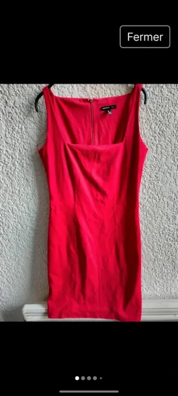 Robe rouge courte  mango T M