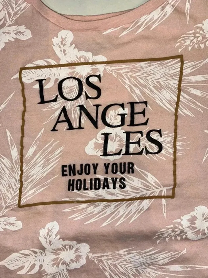 T-shirt rose Los Angeles – Eden Rock – Taille 14 ans - photo numéro 2