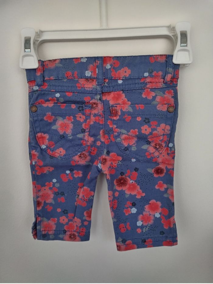 Pantalon fleuri bébé fille 9 mois - photo numéro 3