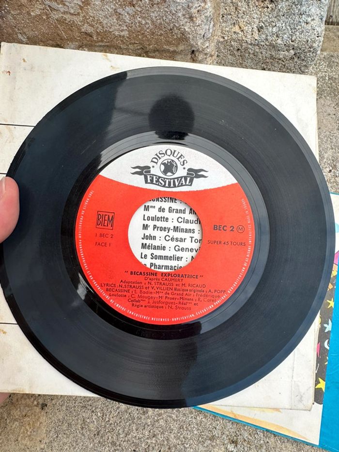 Livre disque 45tours Festival 1962 ancien Bécassine exploratrice Les albums merveilleux vintage - photo numéro 5