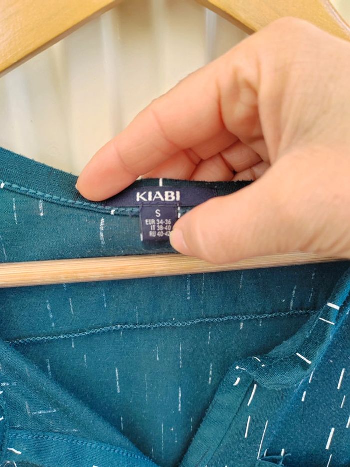 💚Tunique verte à motifs taille S Kiabi - photo numéro 4