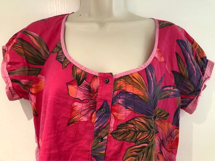 Blouse one step taille 38 couleur fuchsia - photo numéro 13