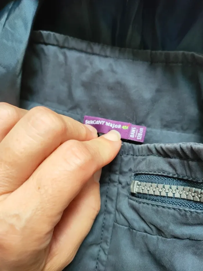 Veste légère à capuche 8 ans Sergent major - photo numéro 2