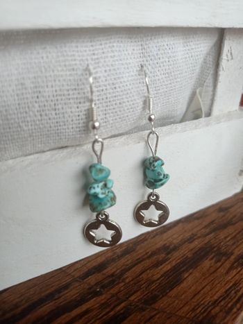 Boucles d'oreilles turquoise 🩵