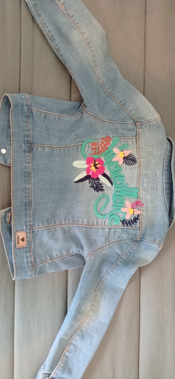 Veste en jean Catimini dos brodé Merveilleuse 