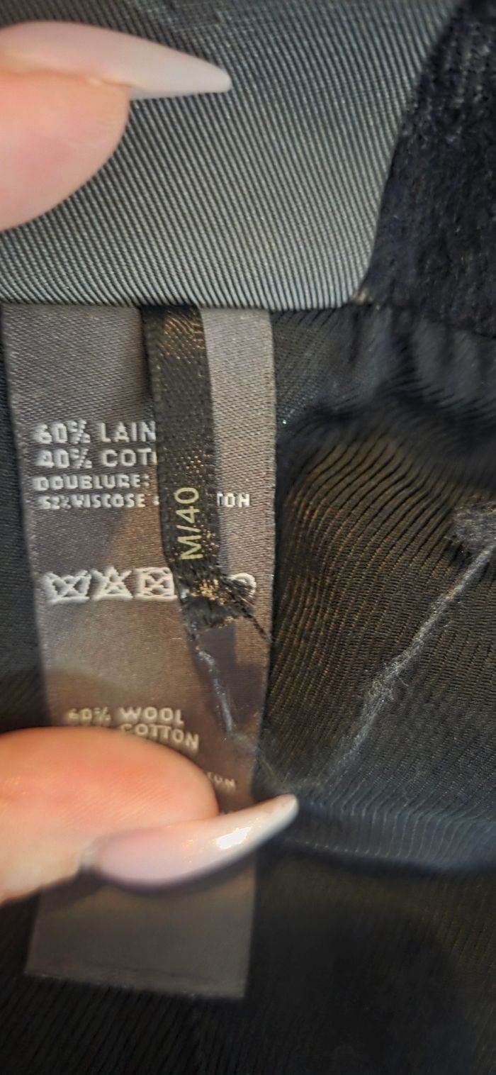 Lilith – Veste Blazer Laine 60% – Taille M – Carreaux Chic – Excellent État - photo numéro 10