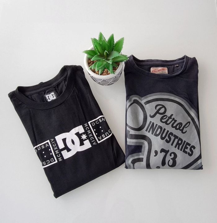 Lot de 2 tee-shirts DC et Petrol Industries - photo numéro 3
