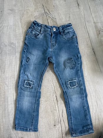 Jeans effet abîmé