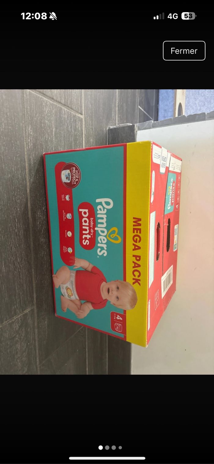 Pampers plants taille 4