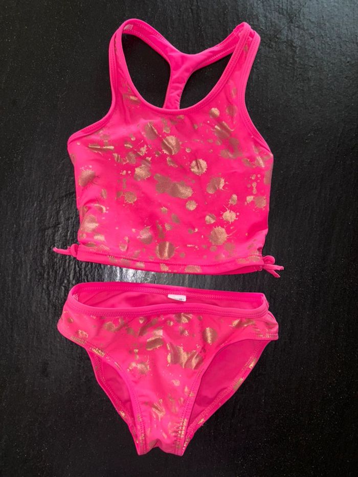 Maillot de bain fille rose tankini 4/5 ans