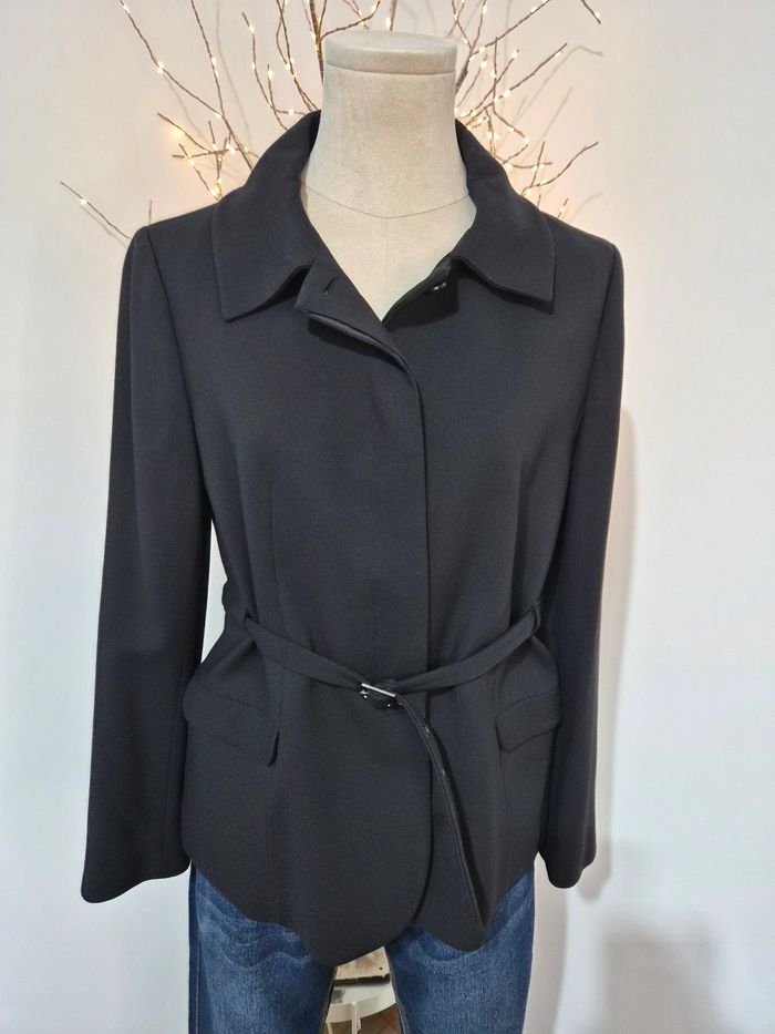 Veste tailleur noire ceinturée – ba&sh – Modèle Vespa – T2 – Très bon état - photo numéro 2