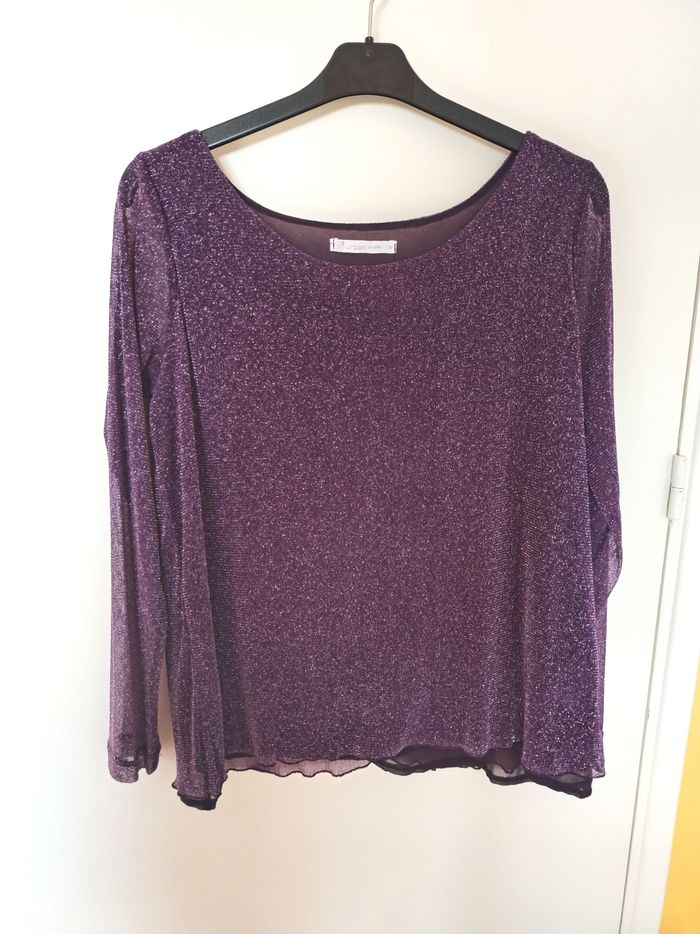 Chemisier à paillettes, neuf sans étiquette - photo numéro 2