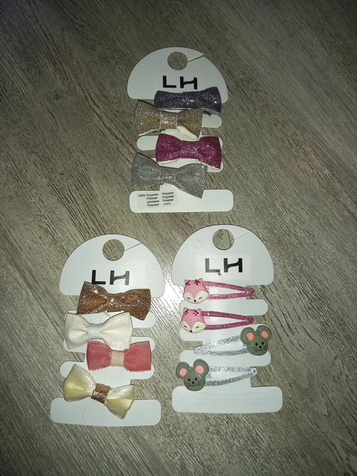 3 lots de barrettes paillette neuves la halle