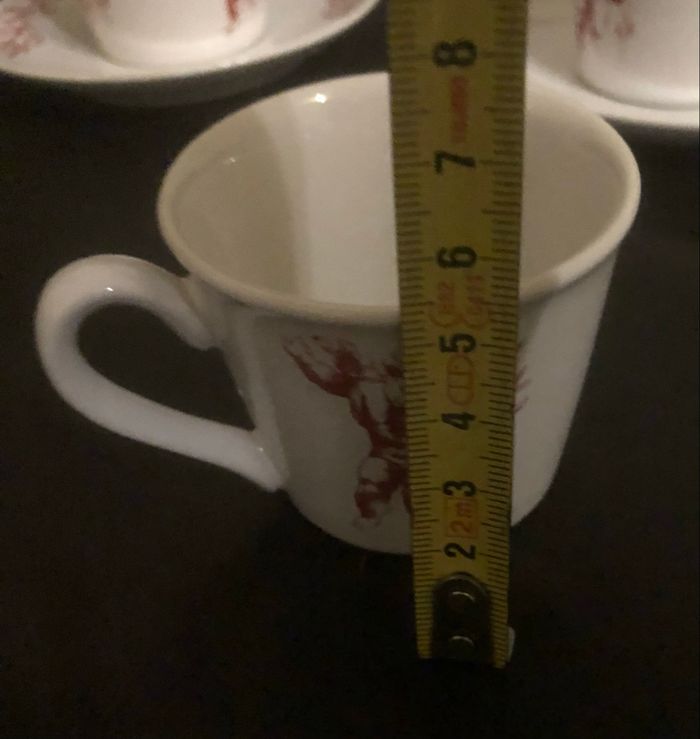 Service à café »CTC Design »blanc et bordeaux - photo numéro 7