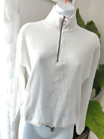 Sweat shirt velours côtelé