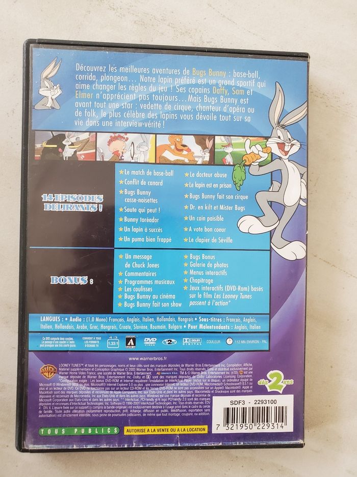 DVD Les meilleurs aventures de Bugs Bunny Looney Tunes Warner kids - photo numéro 3