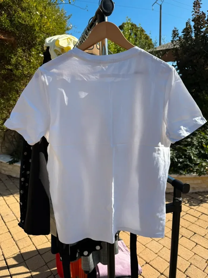 T-shirt blanc imprimé Bizzbee - photo numéro 4