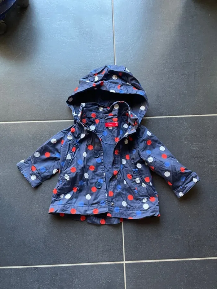 Parka à capuche amovible 12 mois