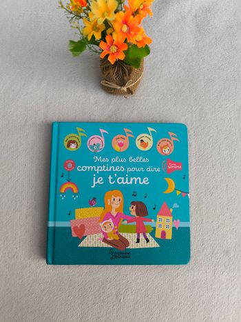 Livre sonore Mes plus belles comptines pour dire je t'aime
