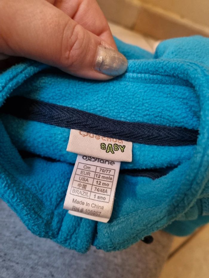 Veste polaire bleue - photo numéro 2