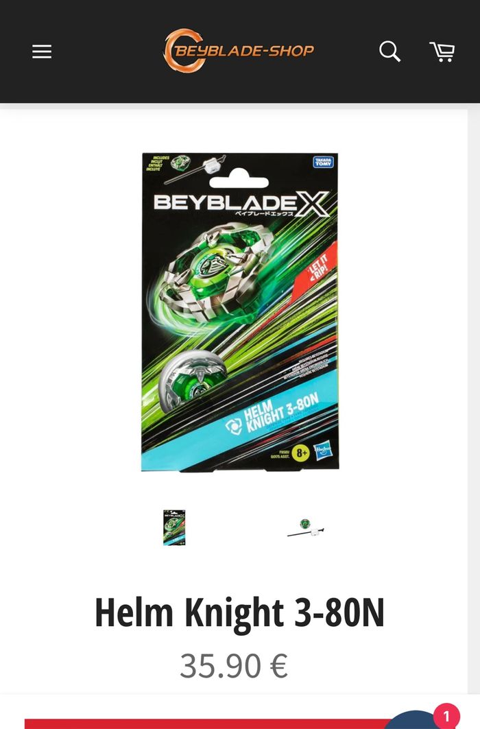 Toupie Beyblade X Défense Type : Helm Knight 3-80N verte    Neuf avec boîte / - photo numéro 10