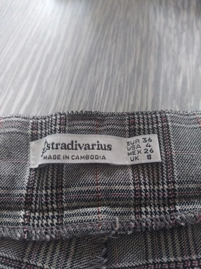 Pantalon a carreaux stradivarius gris taille 36 - photo numéro 4