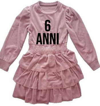 Vestito di velluto 6 anni