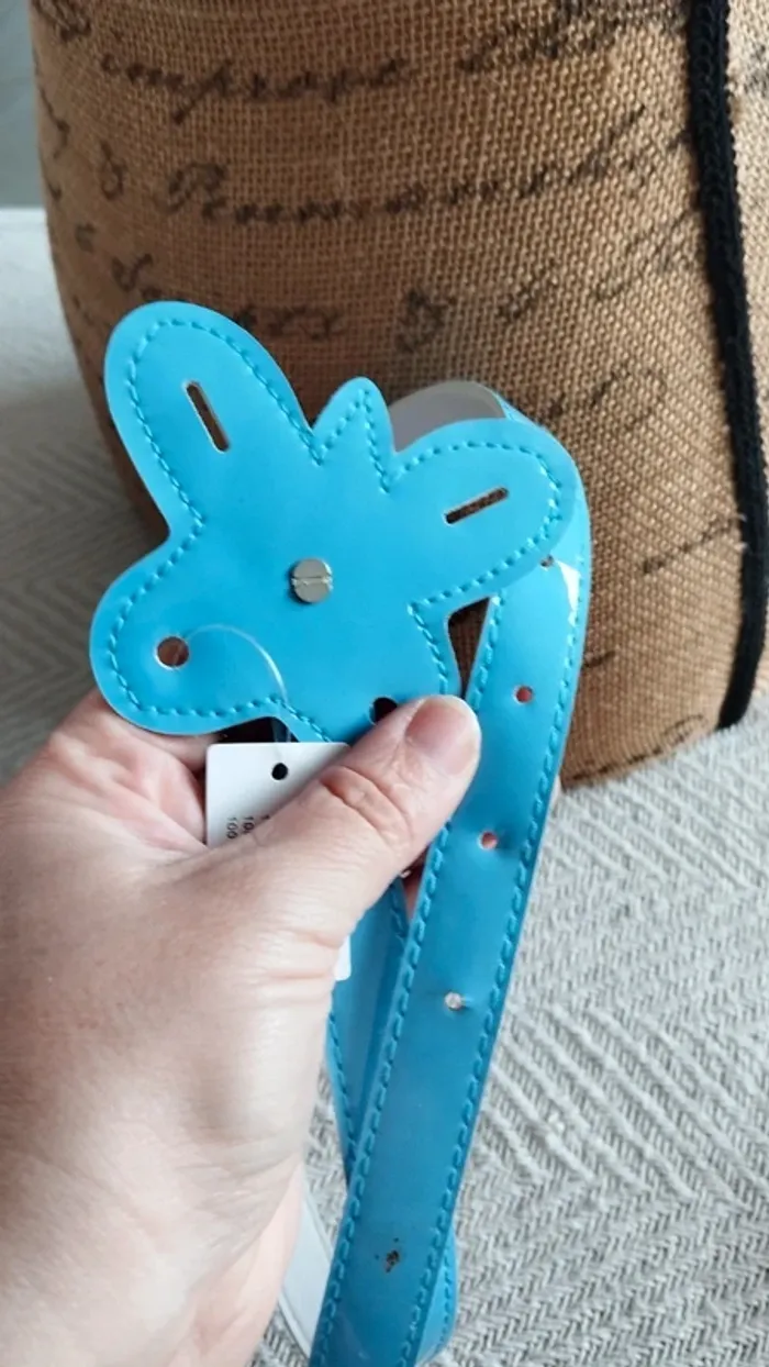 Ceinture fille bleu brillante 65 cm - photo numéro 6