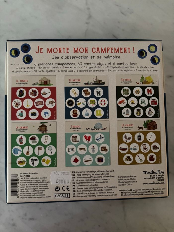 Jeu Je monte mon campement Moulin Roty - photo numéro 2