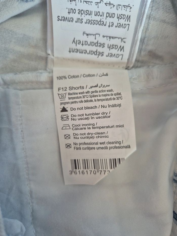 Short bleu et blanc Camaieu - photo numéro 7