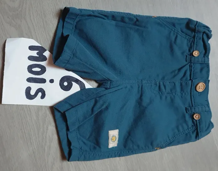 Short fin bébé garçon 6mois 68 cm - photo numéro 2