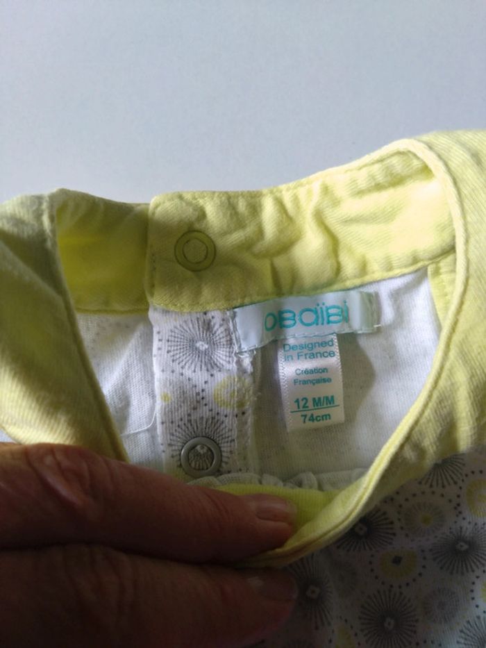 Combinaison été bébé fille 74 cm 12 mois - photo numéro 3