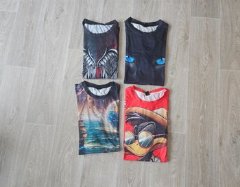 Lot 4 Tee-shirts manches courtes taille S